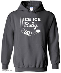 ice ice baby hockey hoodie charcoal