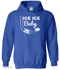 ice ice baby hockey hoodie royal blue