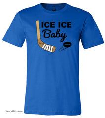 Ice Ice Baby Hockey Shirt royal blue