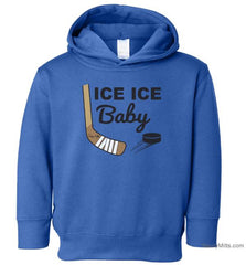 Ice Ice Baby Toddler Hockey Hoodie royal blue