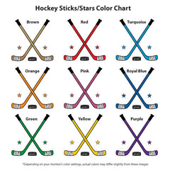 hockey sticks color chart