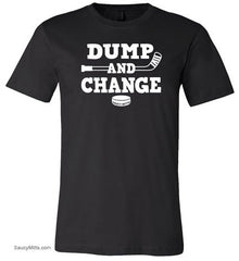 Dump and Change Youth Hockey Shirt White black