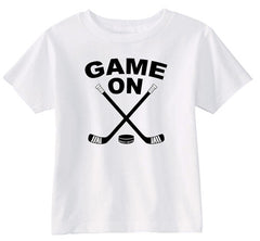Game On Hockey Toddler Shirt white