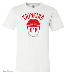Thinking Cap Youth Hockey Shirt white
