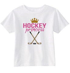 Hockey Princess Toddler Shirt white