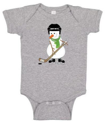 Hockey Snowman Infant Bodysuit
