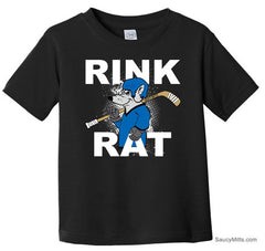 Rink Rat Hockey Toddler Shirt black