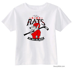 Rink Rats Hockey Infant and Toddler Shirt white