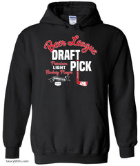 Beer League Draft Pick Hockey Hoodie black