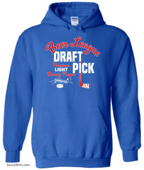 Beer League Draft Pick Hockey Hoodie royal blue