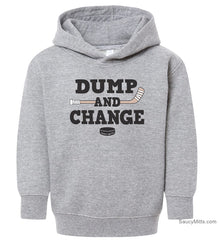 Dump and Change Toddler Hockey Hoodie heather gray