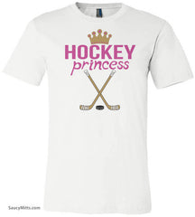 Girls Hockey Princess Shirt white