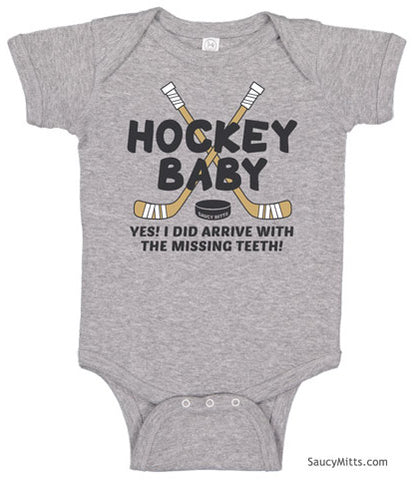 Hockey Baby Missing Teeth Infant Bodysuit
