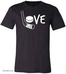Love Hockey Word Shirt black