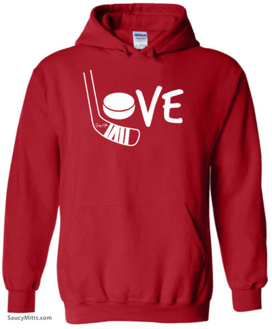 Love Hockey Hoodie