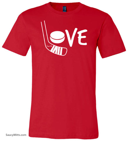 Love Hockey Shirt Youth - White