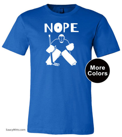 Nope Hockey Goalie Shirt