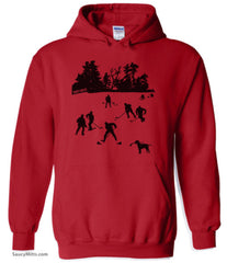 Pond Hockey Hoodie red