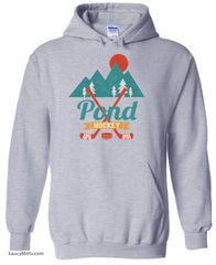 Retro Pond Hockey Hoodie heather gray