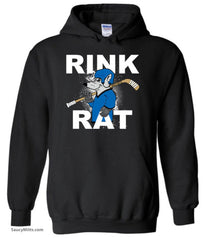 Rink Rat Hockey Hoodie black