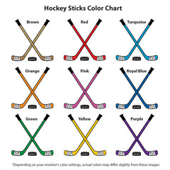 hockey sticks color chart