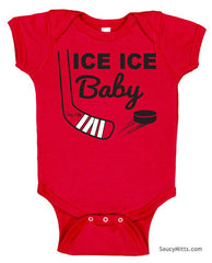 Ice Ice Baby Bodysuit red