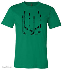 Hockey Sticks Shirt kelly green