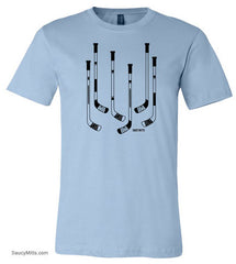Hockey Sticks Shirt light blue