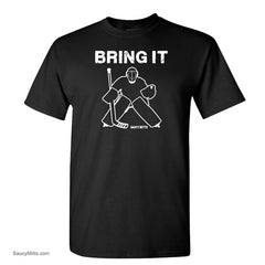 bring it hockey goalie shirt black