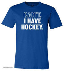 can't i have hockey youth shirt royal blue