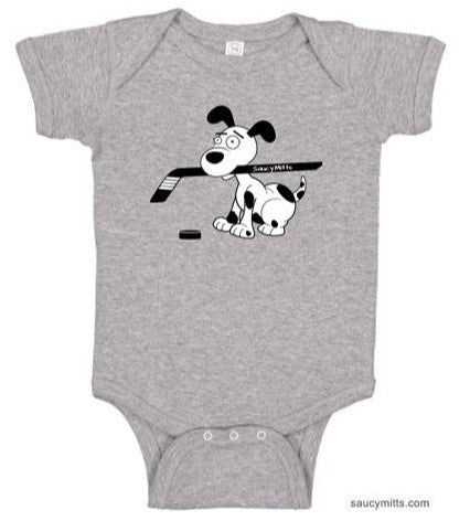 Cartoon Hockey Dog Infant Bodysuit