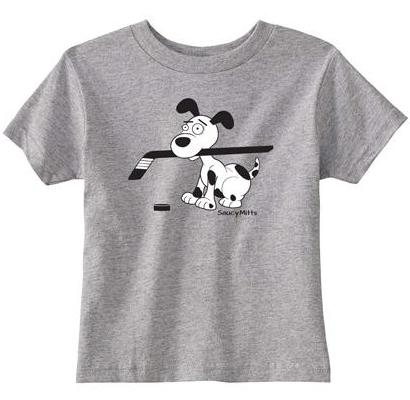 Cartoon Hockey Dog Toddler Shirt