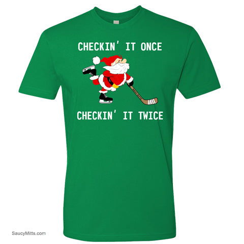 Checking It Hockey Christmas Shirt