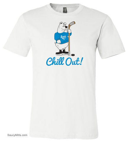 Chill Out Polar Bear Hockey Shirt