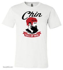 Chin Full of Win Youth Hockey Shirt white