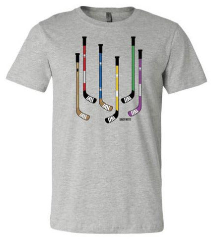 Colorful Hockey Sticks Youth Hockey Shirt