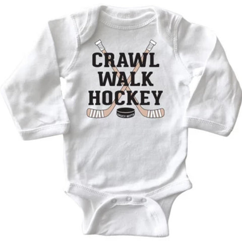 Crawl Walk Hockey Infant Long Sleeve Bodysuit