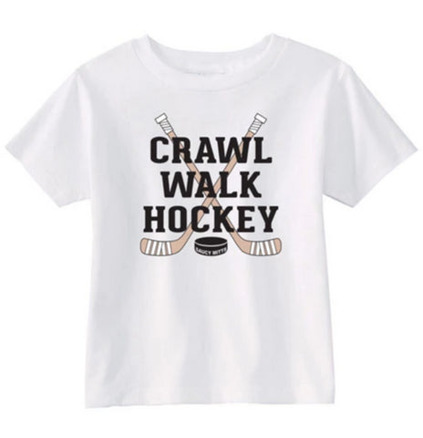 Crawl Walk Hockey Infant Toddler Shirt