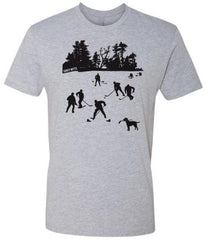 day on the lake hockey shirt heather gray