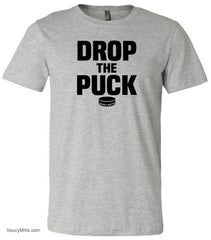 Drop the Puck Youth Hockey Shirt heather gray