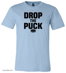 Drop the Puck Youth Hockey Shirt light blue