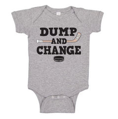 dump and change infant bodysuit color heather gray