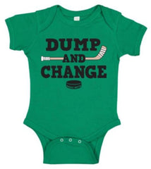 dump and change infant bodysuit color kelly green