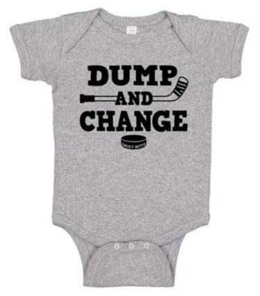 Dump and Change Hockey Infant Bodysuit