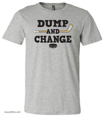 Dump and Change Youth Hockey Shirt Color heather gray