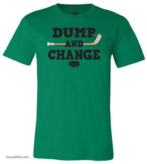 Dump and Change Hockey Shirt Color kelly green