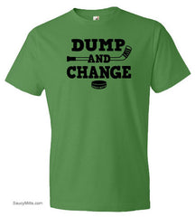 Dump and Change Youth Hockey Shirt green apple