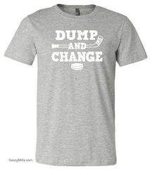 Dump and Change Youth Hockey Shirt White heather gray