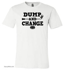 Dump and Change Youth Hockey Shirt white