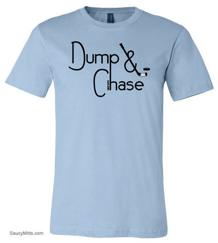 Dump and Chase Hockey Shirt light blue